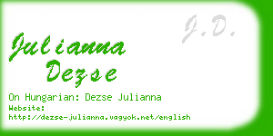 julianna dezse business card